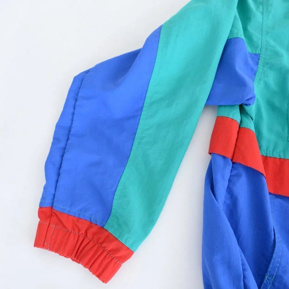 Vintage Starbust Disney Caribbean Beach Resort Primary Colours Windbreaker XL - Picture 10 of 14